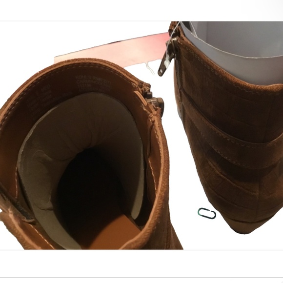 NWT Croft & Barrow Ortholite Eco Carmen Cognac Boot 9M Foam Insoles Comfort